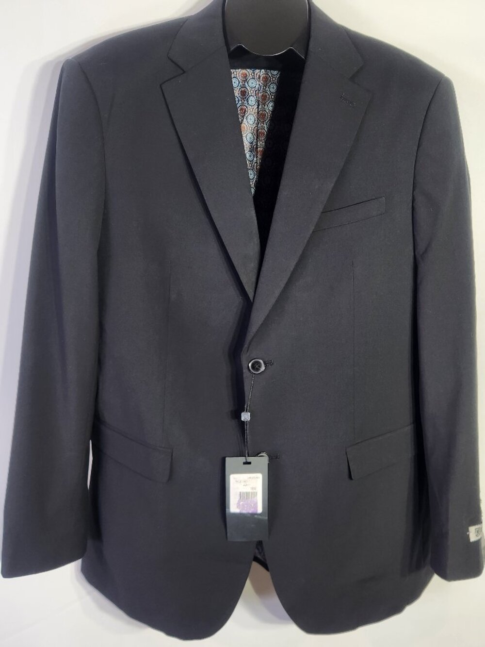 Stacy Adams Single Breasted Black Formal Suit Jacket – Size 42R